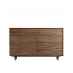 Meuble de rangement en bois brun de style moderne du milieu du siècle pour le salon