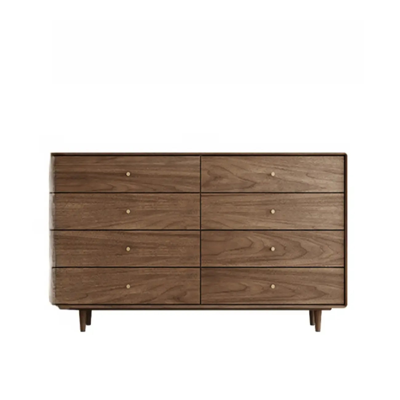 Meuble de rangement en bois brun de style moderne du milieu du siècle pour le salon