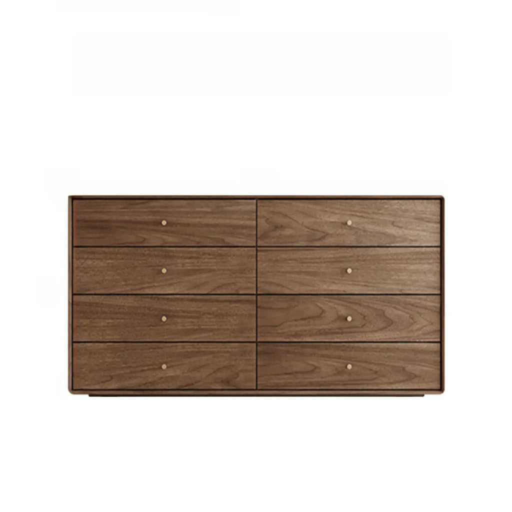 Meuble de rangement en bois brun de style moderne du milieu du siècle pour le salon