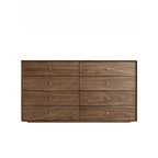 Meuble de rangement en bois brun de style moderne du milieu du siècle pour le salon
