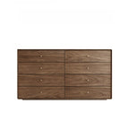 Meuble de rangement en bois brun de style moderne du milieu du siècle pour le salon