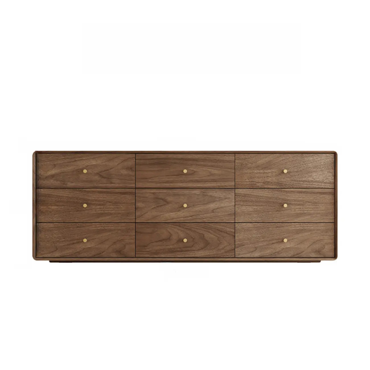 Meuble de rangement en bois brun de style moderne du milieu du siècle pour le salon