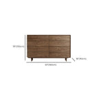 Meuble de rangement en bois brun de style moderne du milieu du siècle pour le salon