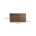 Meuble de rangement en bois brun de style moderne du milieu du siècle pour le salon