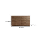 Meuble de rangement en bois brun de style moderne du milieu du siècle pour le salon