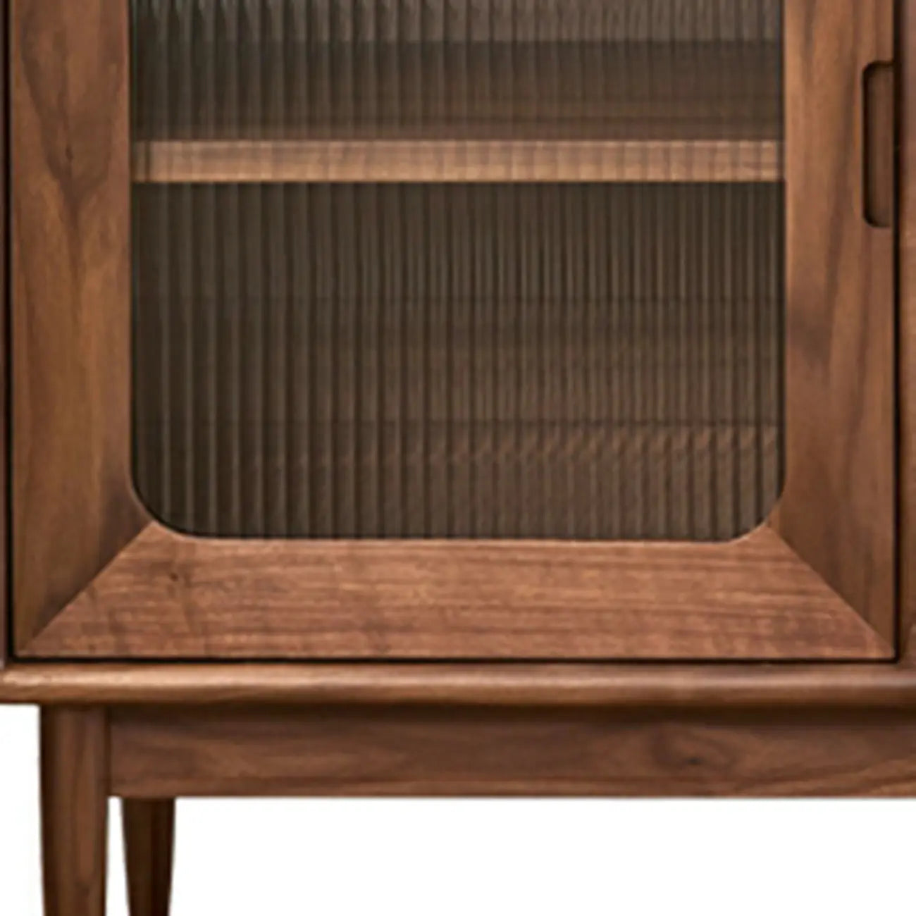 Buffet de rangement contemporain en bois sépia avec tiroirs