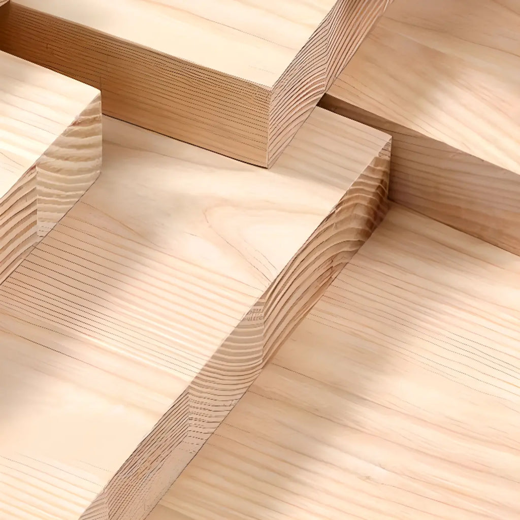Table de chevet moderne en bois avec plateau en cuir et deux tiroirs