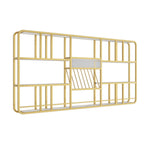 Porte-bouteilles de vin mural ouvert Glam Gold