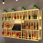 Porte-bouteilles de vin mural ouvert Glam Gold