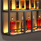 Porte-bouteilles de vin mural ouvert Glam Gold