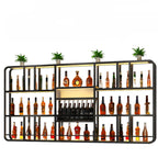 Porte-bouteilles de vin mural ouvert Glam Gold