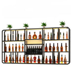 Porte-bouteilles de vin mural ouvert Glam Gold