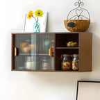 Vitrine murale à portes vitrées pour petite cuisine