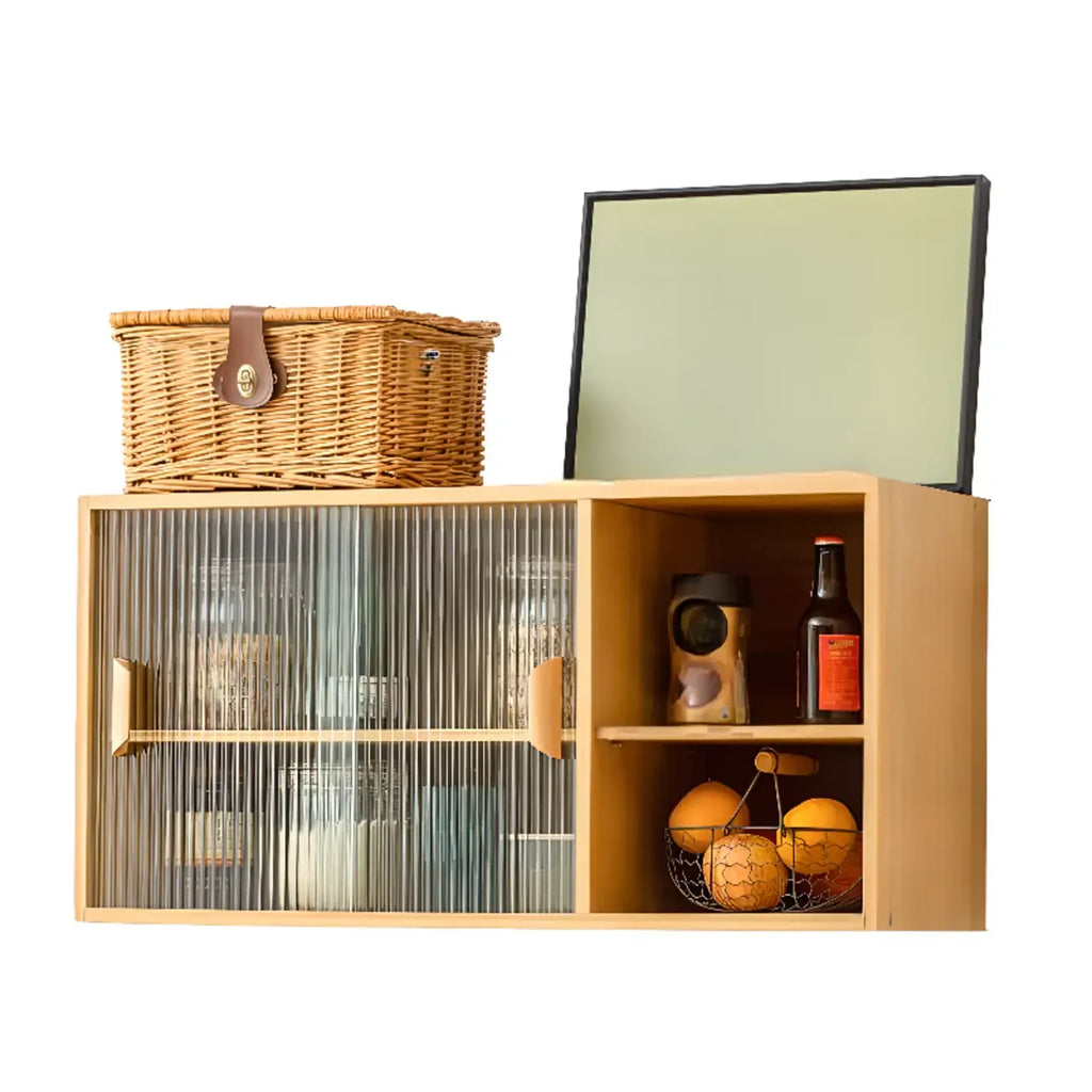 Vitrine murale à portes vitrées pour petite cuisine