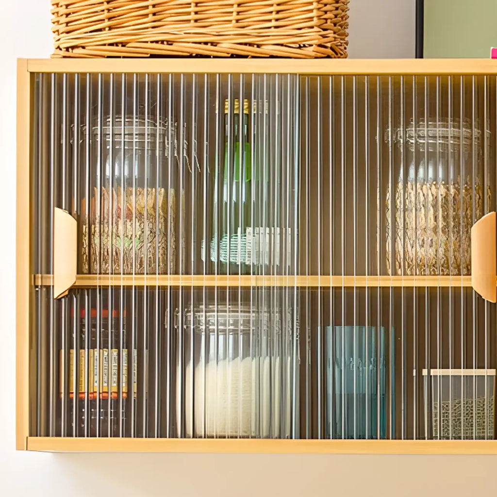 Vitrine murale à portes vitrées pour petite cuisine