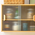Vitrine murale à portes vitrées pour petite cuisine