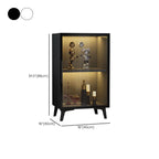 Vitrine compacte autoportante en bois et verre