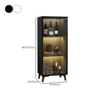 Vitrine compacte autoportante en bois et verre