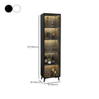 Vitrine compacte autoportante en bois et verre