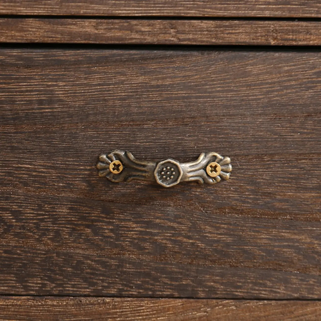 Vitrine autoportante en bois marron pour cuisine