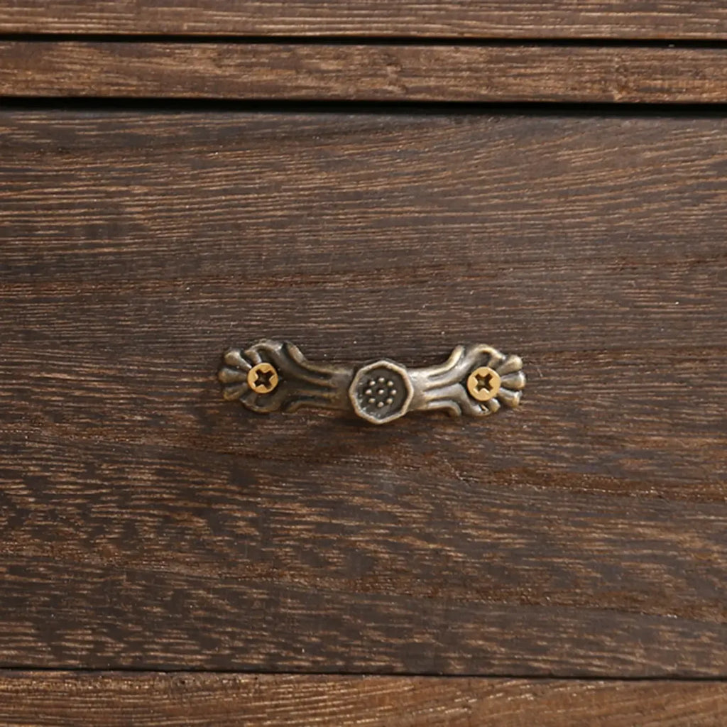 Vitrine autoportante en bois marron pour cuisine