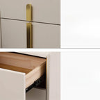 Table de chevet moderne – Table de nuit blanche en similicuir