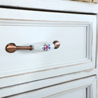 Libreria Antica Chic con Schienale Aperto in Legno Nero