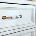 Libreria Antica Chic con Schienale Aperto in Legno Nero