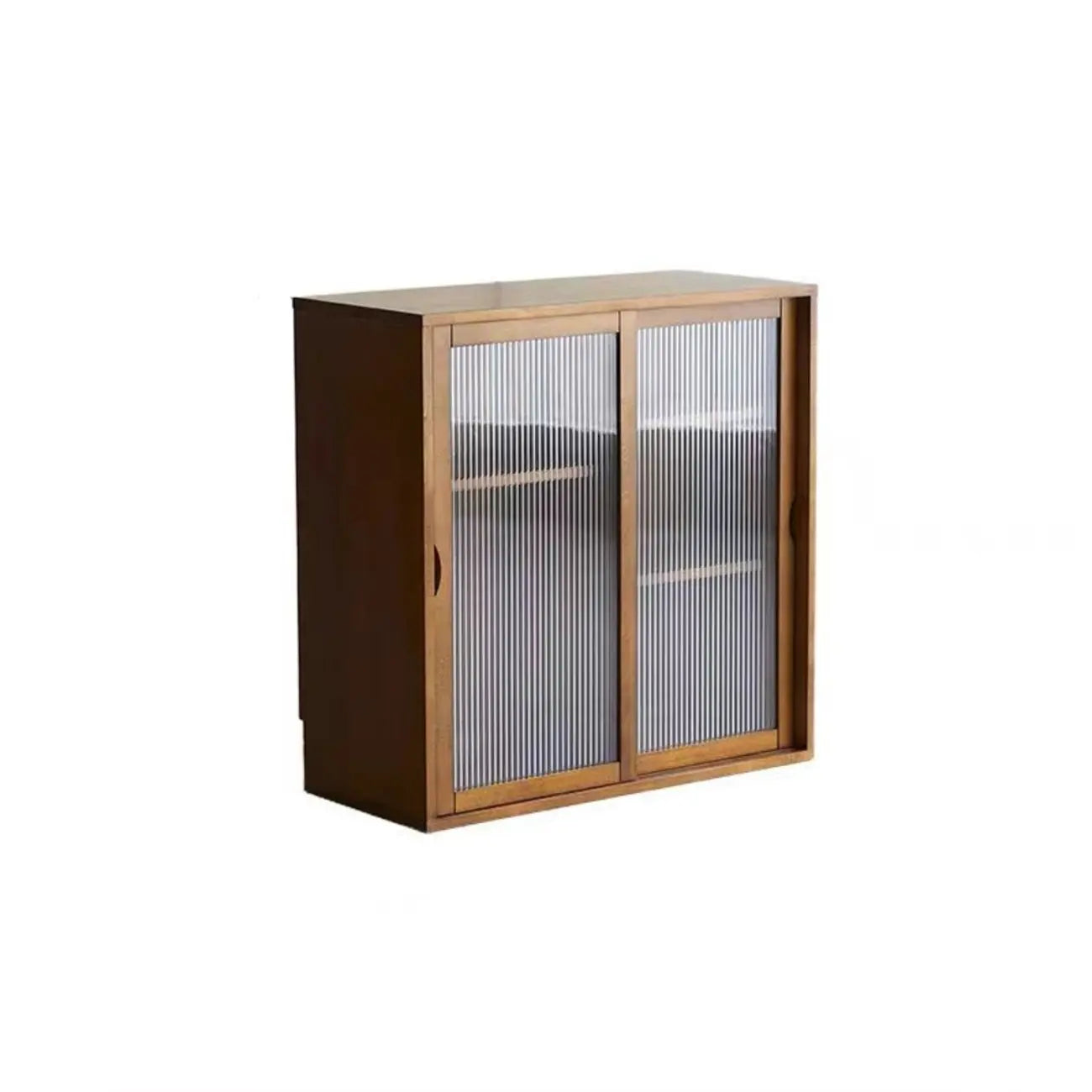 Bibliothèque cubique courte en bois noir avec tiroirs