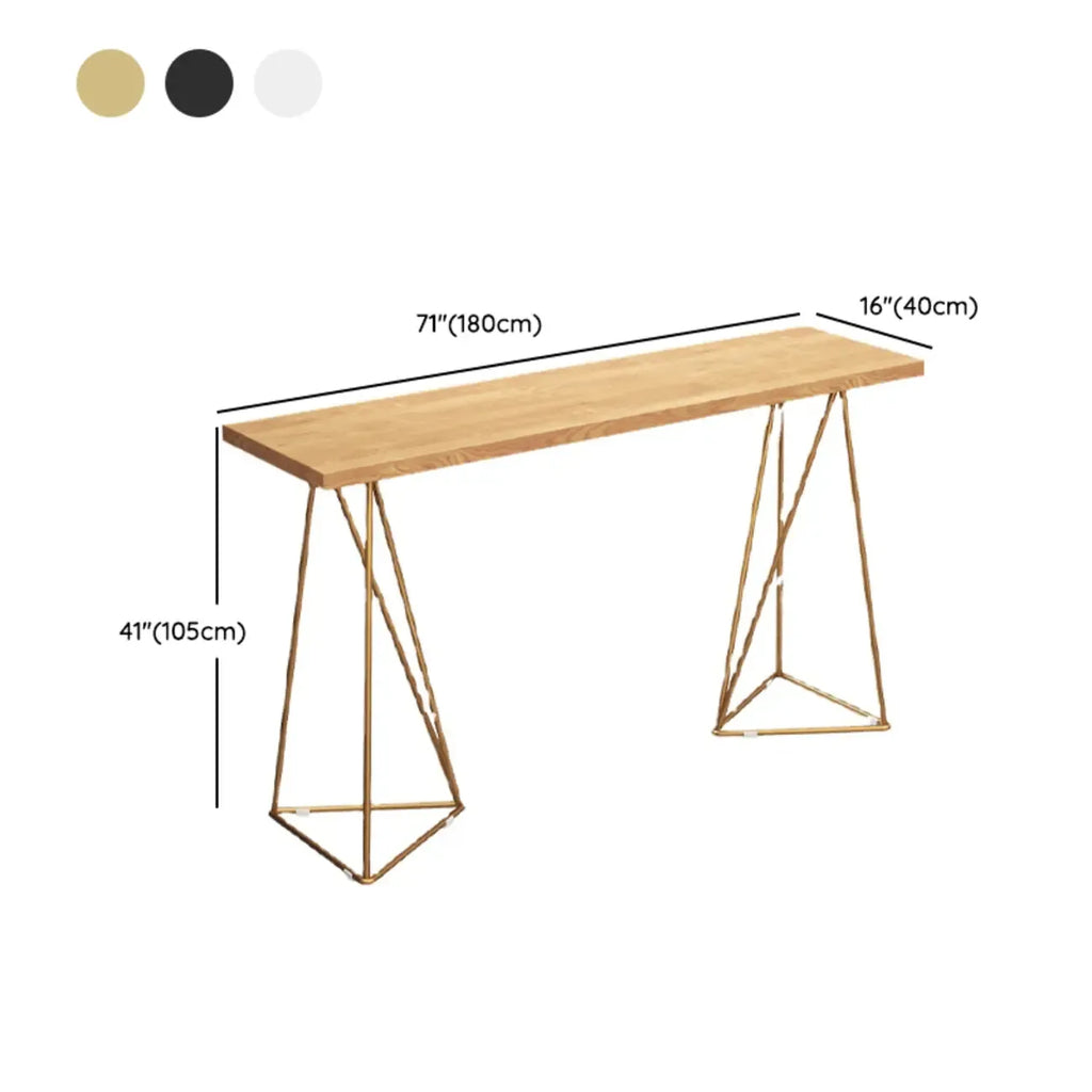Tables de bar fixes en bois finition naturelle glamour