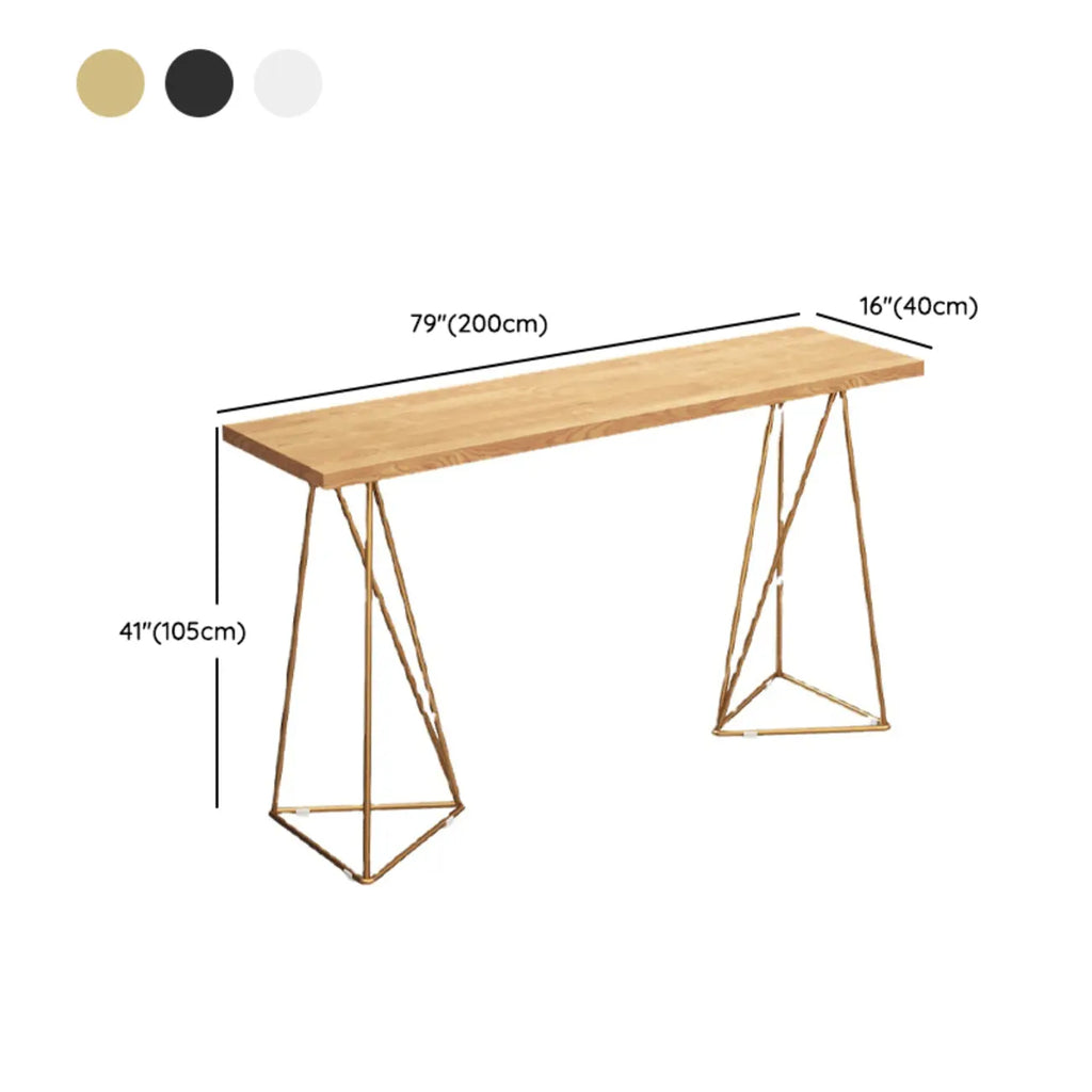 Tables de bar fixes en bois finition naturelle glamour