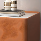 Table de chevet moderne à un tiroir avec comptoir en faux marbre