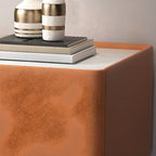 Table de chevet moderne à un tiroir avec comptoir en faux marbre