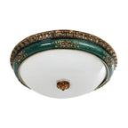 Plafonnier LED encastré Classic Green Bowl