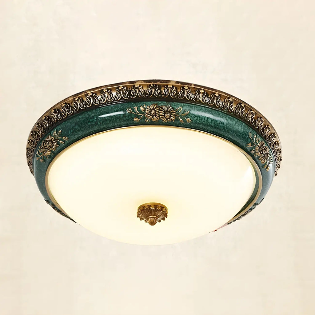 Plafonnier LED encastré Classic Green Bowl