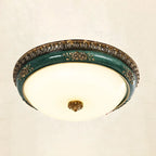 Plafonnier LED encastré Classic Green Bowl