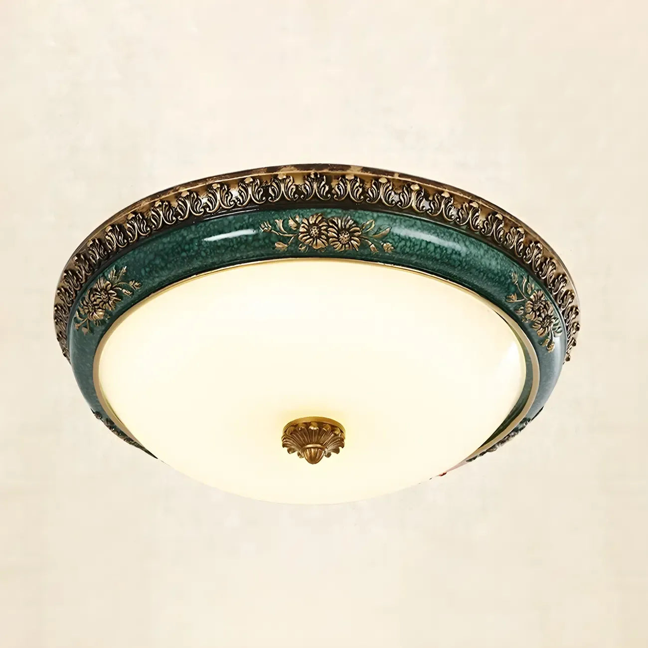 Plafonnier LED encastré Classic Green Bowl