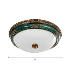 Plafonnier LED encastré Classic Green Bowl