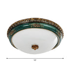 Plafonnier LED encastré Classic Green Bowl