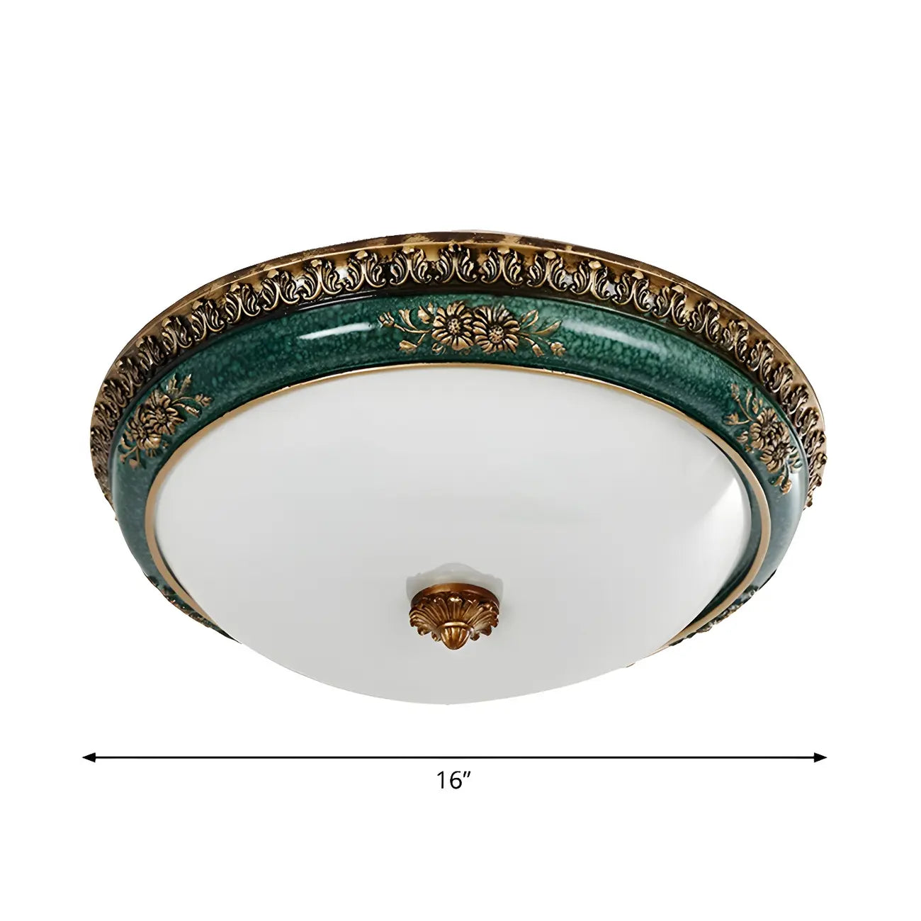 Plafonnier LED encastré Classic Green Bowl
