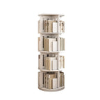 Bibliothèque verticale pivotante moyenne en bois brun noyer