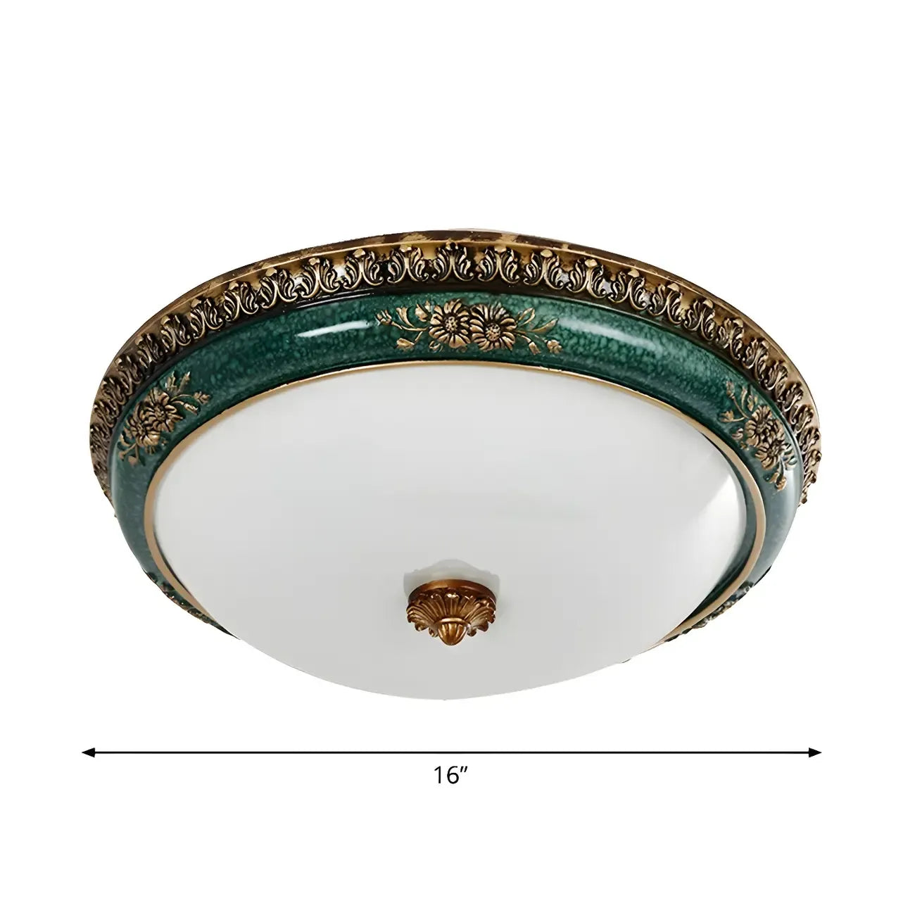 Plafonnier LED encastré Classic Green Bowl