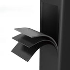Tables de bar modernes en pin noir et métal avec repose-pieds