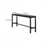 Tables de bar modernes en pin noir et métal avec repose-pieds