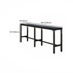 Tables de bar modernes en pin noir et métal avec repose-pieds