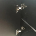 Élégant meuble à chaussures gris avec portes et étagères réglables