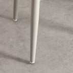 Tabourets de bar contemporains en plastique gris clair à dossier bas