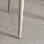 Tabourets de bar contemporains en plastique gris clair à dossier bas