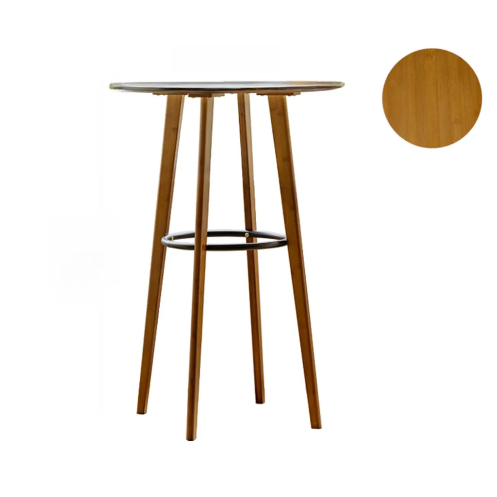 Tables de bar modernes à plateau fixe en bambou de forme sphérique