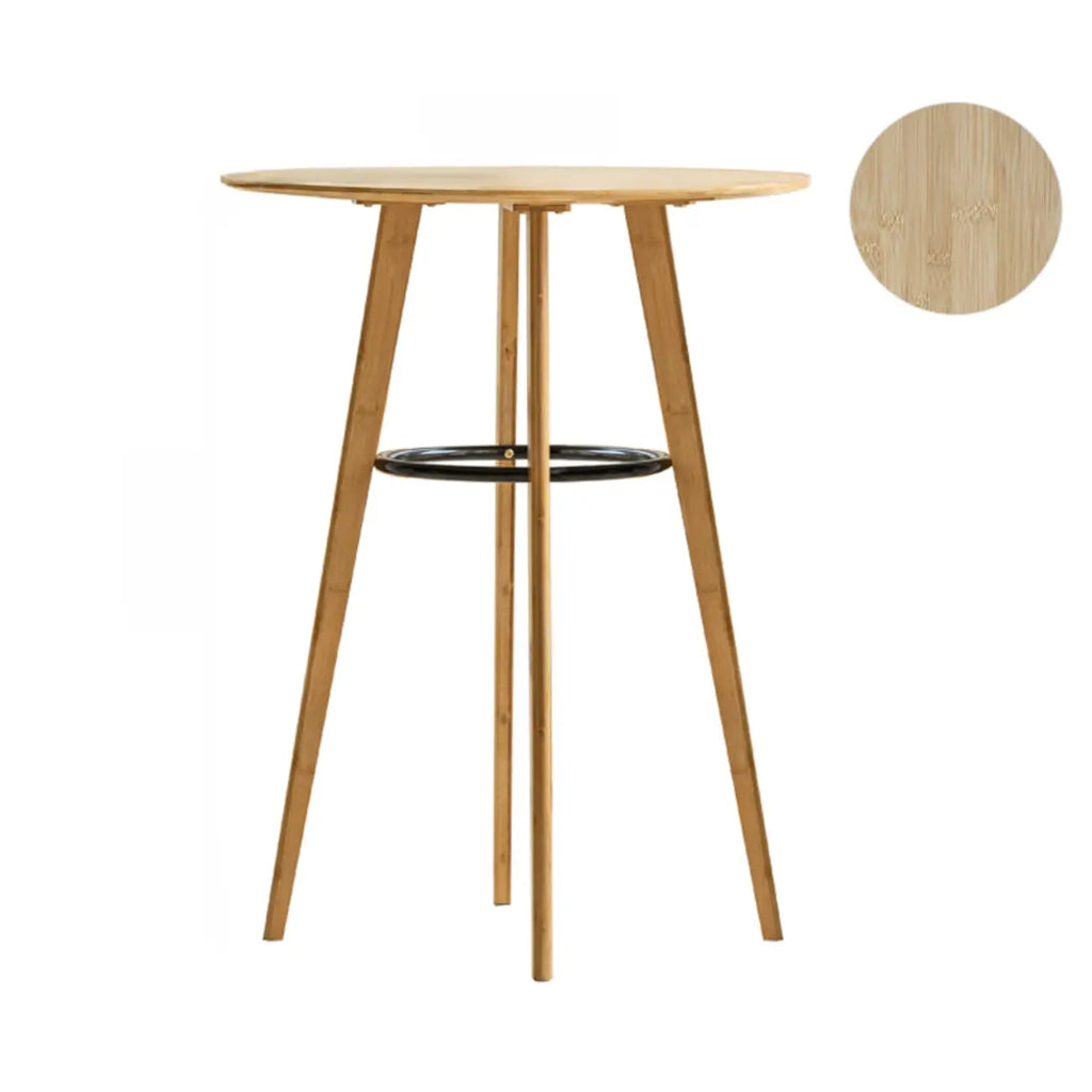 Tables de bar modernes à plateau fixe en bambou de forme sphérique